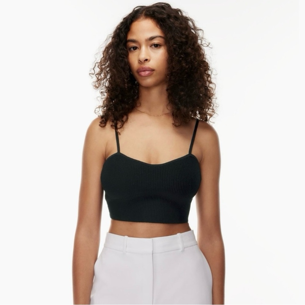 Aritzia Babaton Sculpt Knit Sweetheart Cropped Tank Small
